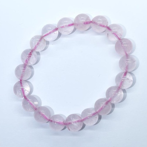 10mm AAA Rose Quartz Gemstone Power Bracelet